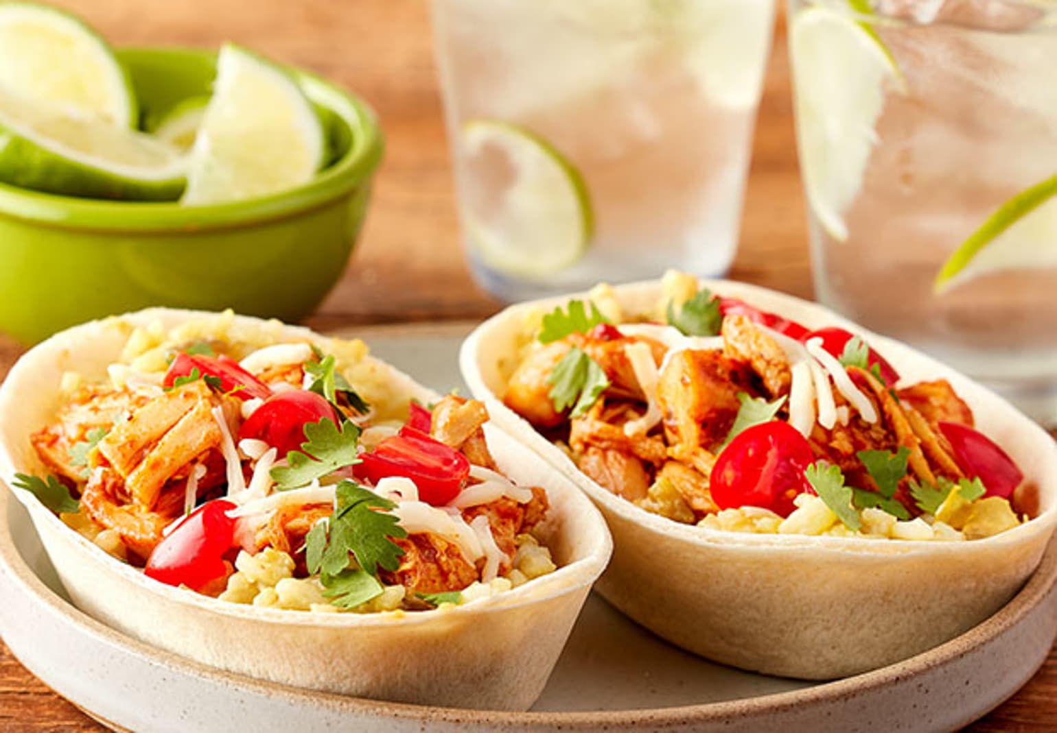 SALSA VERDE RICE AND CHICKEN BOWLS